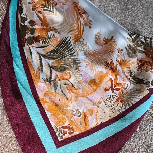 Wild Fable Strapless Printed Scarf Top - Picture 9 of 10